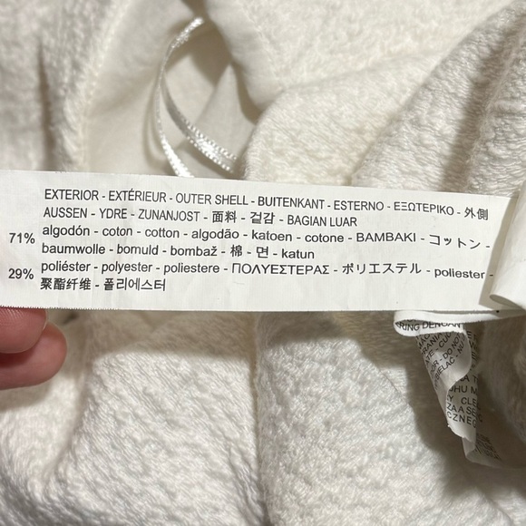 Zara Basic Collection Textured White Romper - Picture 6 of 6